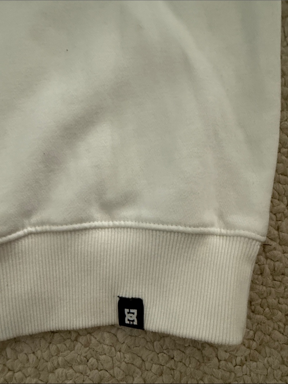 DC White Hoodie with Black Logo - Picture 8 of 9